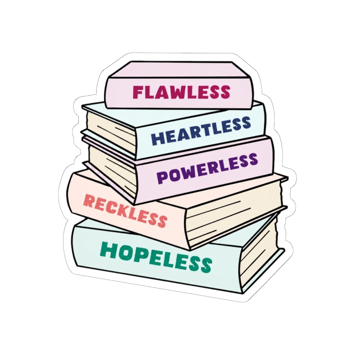 Elsie Silver Chestnut Springs Book Stack Cartoon - alternate angle 2, merchandise